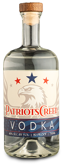 Patriots Creed: Straight up American made vodka