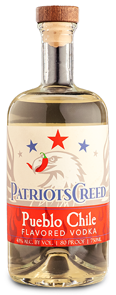 Patriots Creed: Pueblo Chile flavored vodka