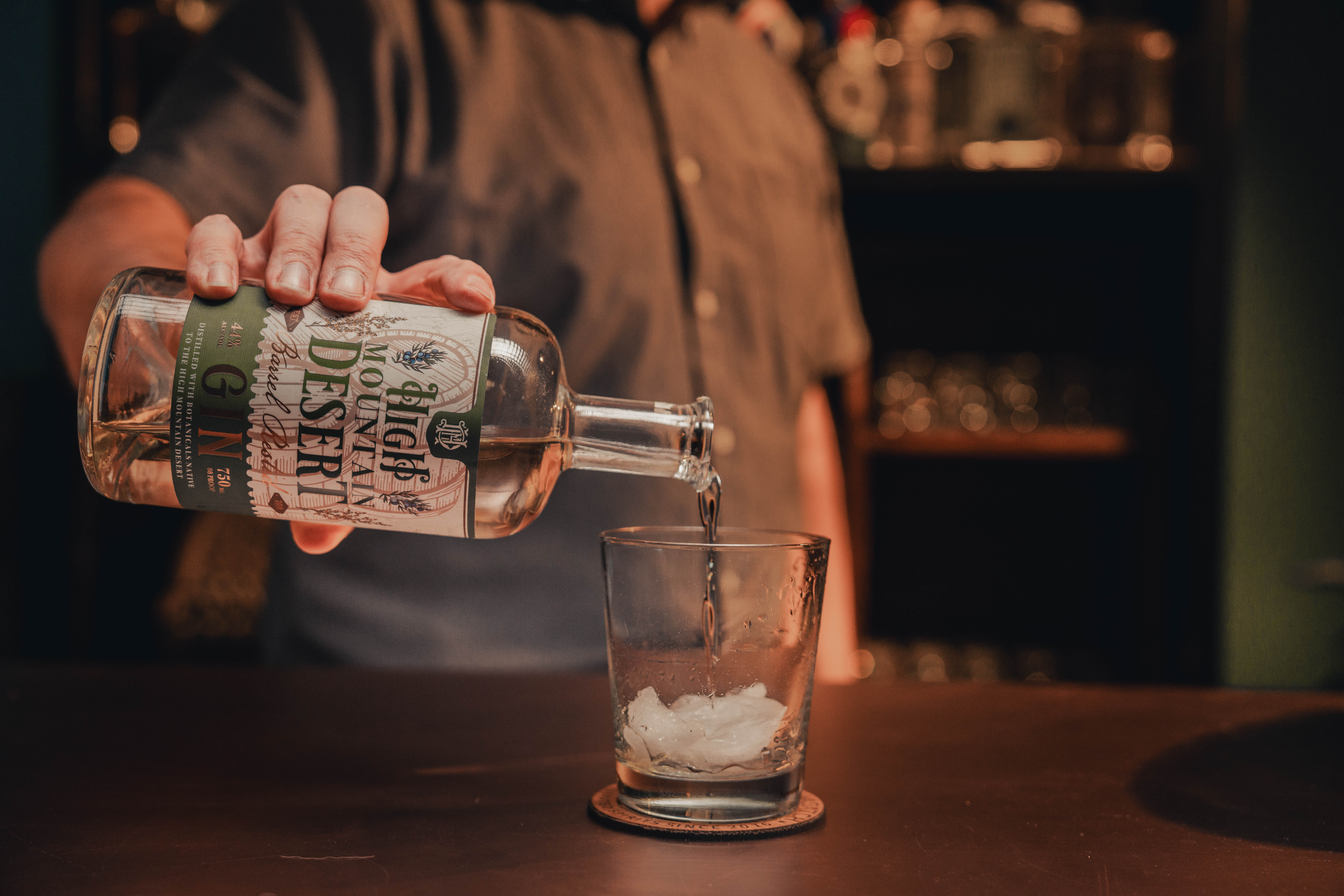 Gin pouring photo